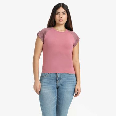 Blusa Levi's Anywear Tank Rosa Manga Curta