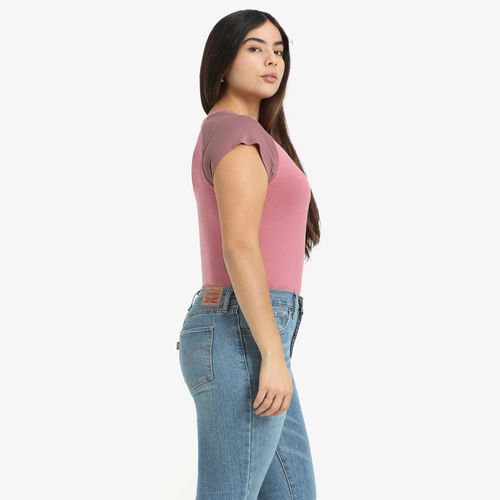 Blusa Levi's Anywear Tank Rosa Manga Curta