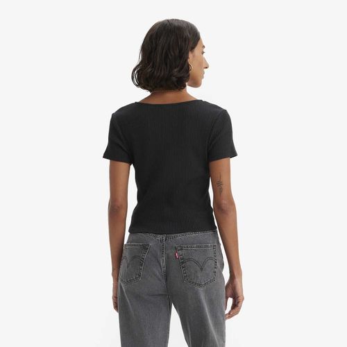 Camiseta Levi's® Monica Preto Manga Curta