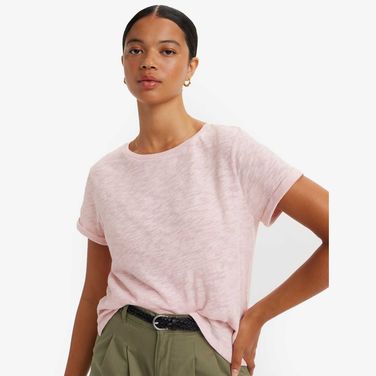 Camiseta Levi's Margot Rosa Manga Curta