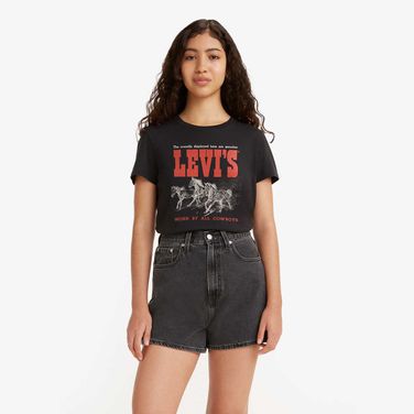 Camiseta Levi's® The Perfect Preta Manga Curta