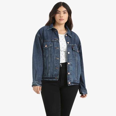 Jaqueta Jeans Levi's® 90S Trucker Lavagem Escura
