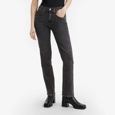 Calça Jeans Levi's® 724 High Rise Straight Preta