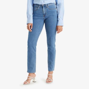 Calça Jeans Levi's 724 High Rise Straight Lavagem Média