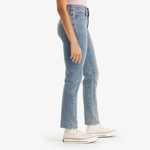 Calça Jeans Levi's® 724 High Rise Straight Lavagem Média