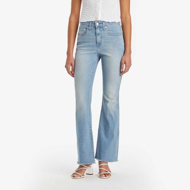 Calça Jeans Levi's® 726 High Rise Flare Lavagem Clara