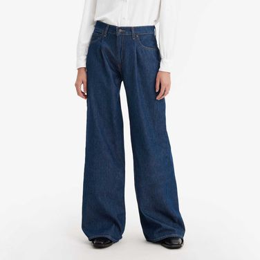 Calça Jeans Levi's Baggy Dad Wide Leg Lavagem Escura