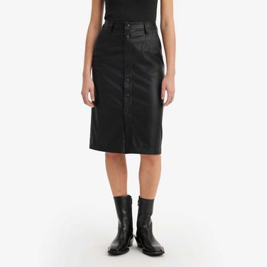 Saia Levi's Faux Leather Icon Pencil Preta
