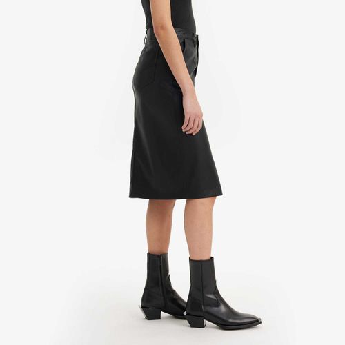 Saia Levi's Faux Leather Icon Pencil Preta