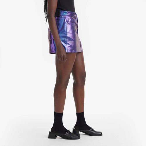 Saia Levi's Plearlescent Icon Skirt Roxa