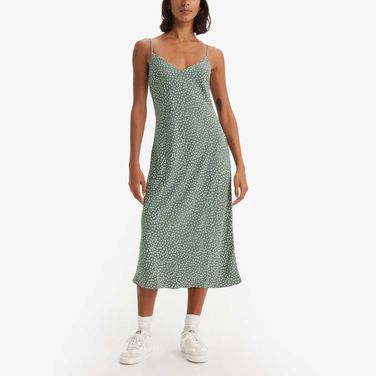 Vestido Slip Levi's® Elia Verde Sem Mangas