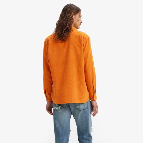 Camisa Levi's® Classic Worker Laranja Manga Longa