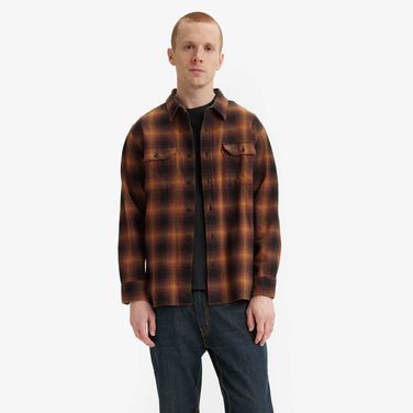 Camisa Levi's® Classic Worker Xadrez Manga Longa