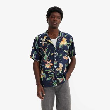 Camisa Levi's The Sunset Camp com Estampa Floral Manga Curta