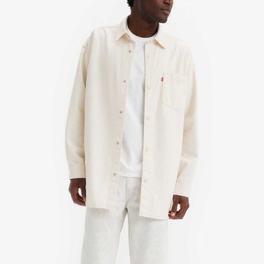 Camisa Levi's Wellthread Stonefield Off White Manga Longa