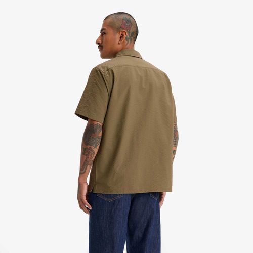 Camisa Levi's The Standard Camp Marrom Manga Curta