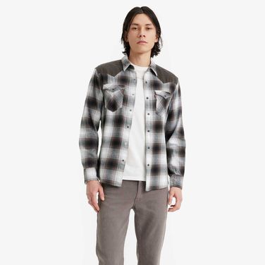 Camisa Levi's® Classic Western Xadrez Manga Longa