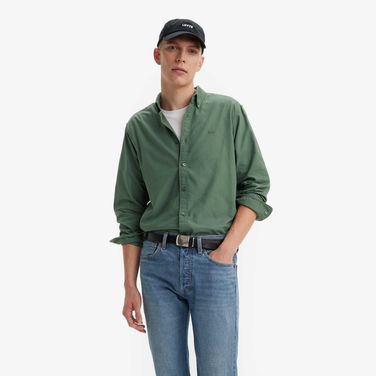 Camisa Levi's® Authentic Button Down Verde Manga Longa