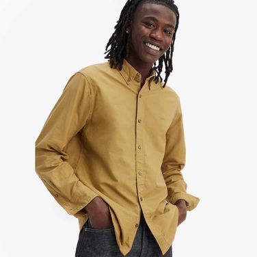 Camisa Levi's Authentic Button Down Caqui Manga Longa