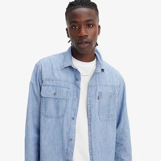 Camisa Levi's® Auburn Worker Azul Manga Longa - Levi's® Brasil