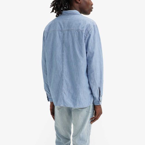 Camisa Levi's® Auburn Worker Azul Manga Longa