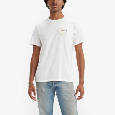 Camiseta Levi's® Pride Community Branca Manga Curta