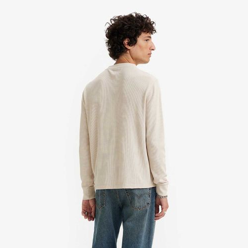 Blusa Levi's® Thermal Henley Cinza Manga Longa