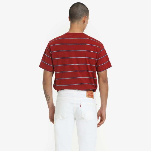 Camiseta Levi's Red Tab Vintage Vermelha com Listras Manga Curta