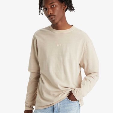 Blusa Levi's Twofer Cinza Manga Longa