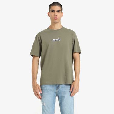 Camiseta Levi's Graphic Set-in Neck Verde Manga Curta