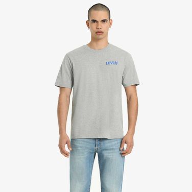 Camiseta Levi's Graphic Set-in Neck Cinza Manga Curta