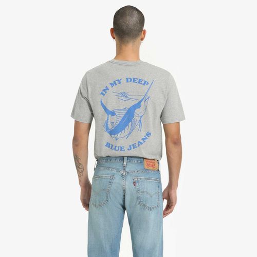 Camiseta Levi's Graphic Set-in Neck Cinza Manga Curta