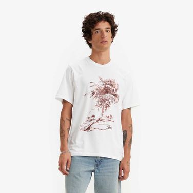 Camiseta Levi's® Graphic Set-in Neck Branca Manga Curta