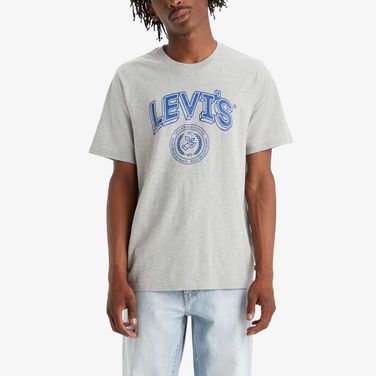 Camiseta Levi's® Graphic Set-in Neck Cinza Manga Curta