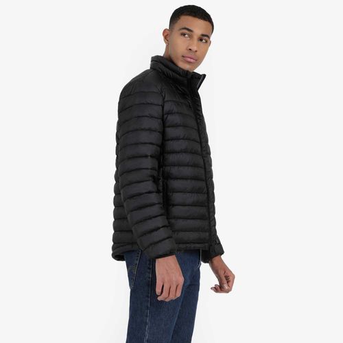 Jaqueta Puffer Levi's Preta com Saco para Guardar