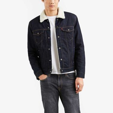 Jaqueta Levi's® Sherpa Trucker Lavagem Escura