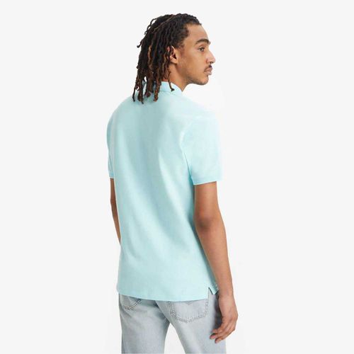 Camisa Polo Levi's® Slim Housemark Azul Claro Manga Curta