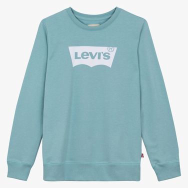 Moletom Levi’s Infantil Batwing Crew Pullover Azul