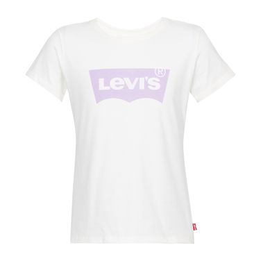 Camiseta Levi's Infantil Batwing Branca Manga Curta