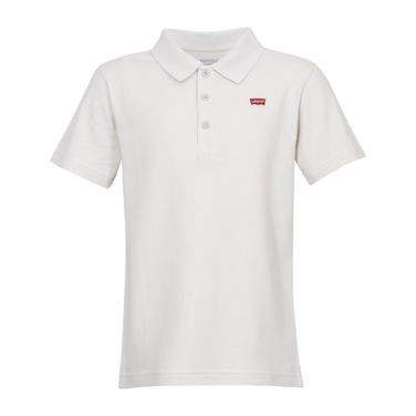 Camisa Polo Levi's® Infantil Batwing Branca Manga Curta