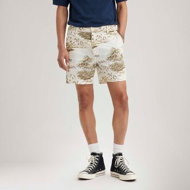 Bermuda Levi's® XX Authentic Branca Estampada