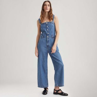 Macacão Jeans Levi's® Drea Lavagem Média