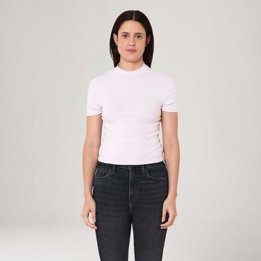 Blusa Levi's® Effortless Roxo Manga Curta