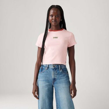 Camiseta Levi's® Essential Sporty Rosa Manga Curta