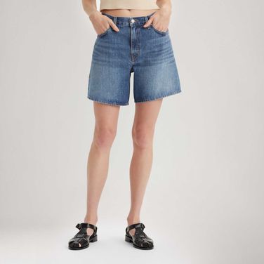 Short Jeans Levi's® High Baggy Lavagem Média