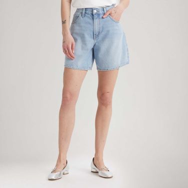 Short Jeans Levi's® High Baggy Lavagem Clara