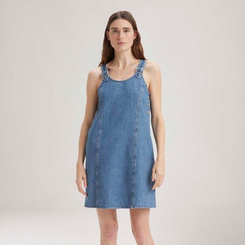 Vestido Jeans Levi's® Aly Lavagem Média Curto