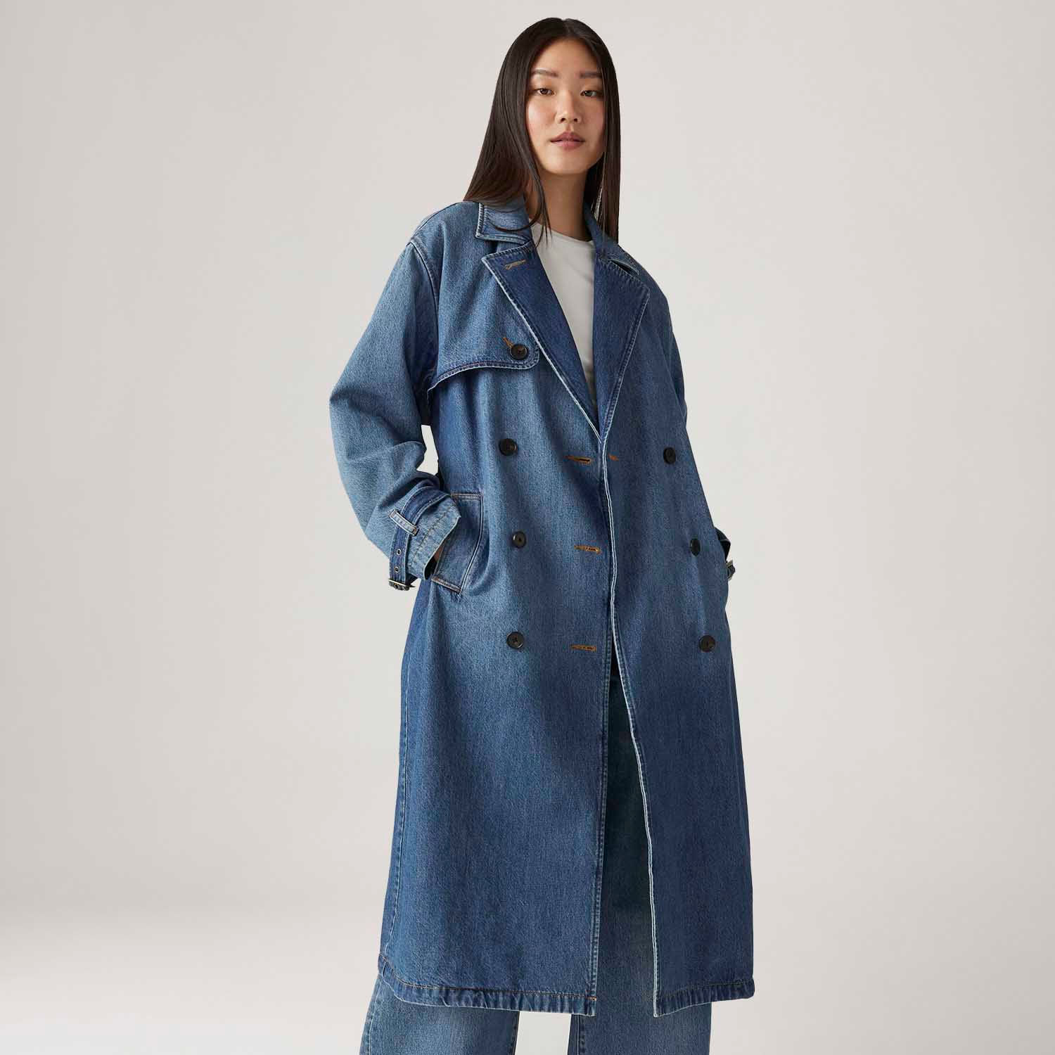 Trench Coat Jeans Levi's® Spade Lavagem Média - Levi's® Brasil