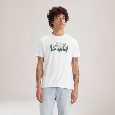 Camiseta Levi's® Graphic Crewneck Branca Manga Curta
