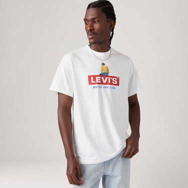 Camiseta Levi's® Relaxed Fit Branca Manga Curta